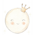 Vinilo Infantil Luna "Small" MOON 70x70cm
