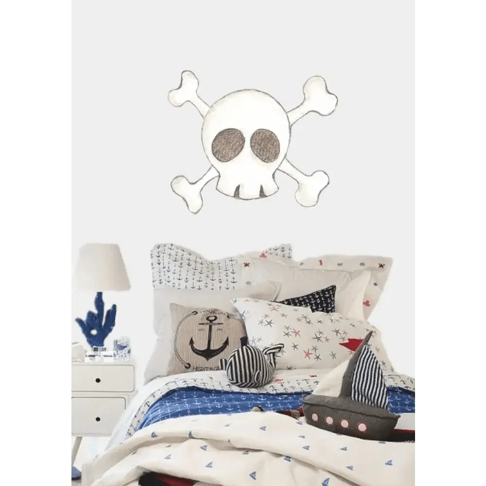 Vinilo Infantil "Small" SKULL 80x94cm