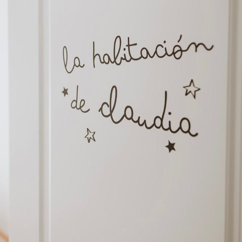 Vinilo Personalizado "La habitación de..."