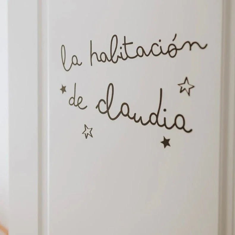Vinilo Personalizado "La habitación de..."