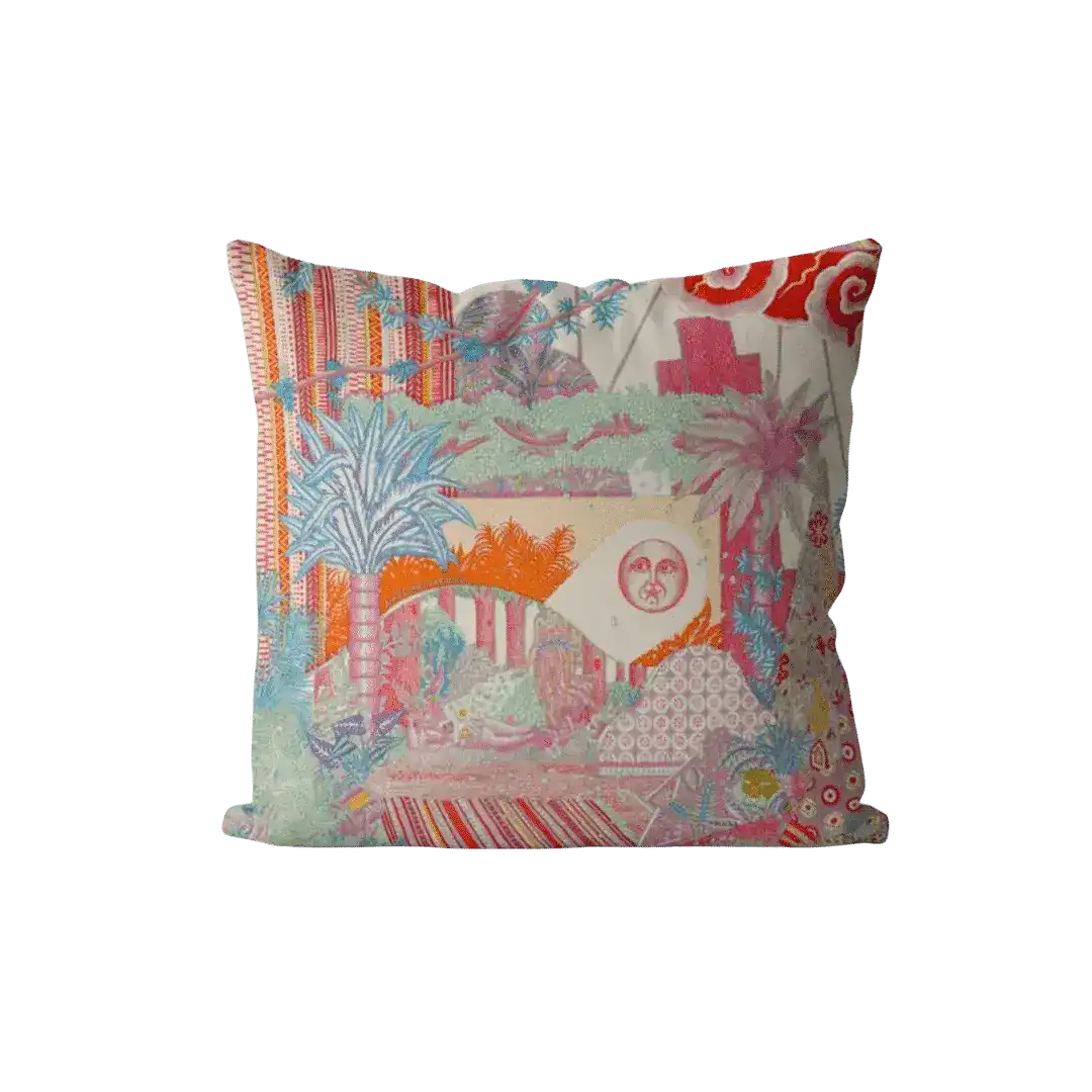 Sun in the City Printed Throw Pillow Cover