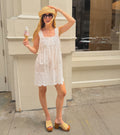 The Lux Mini Nghtgown / Nightgown White Washed Voile   By Hill House Home
