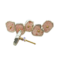 Sunstone Agate Cabinet Door Pull Handle - Set of 6