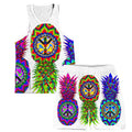 Ananas Trio Tank and Shorts Combo