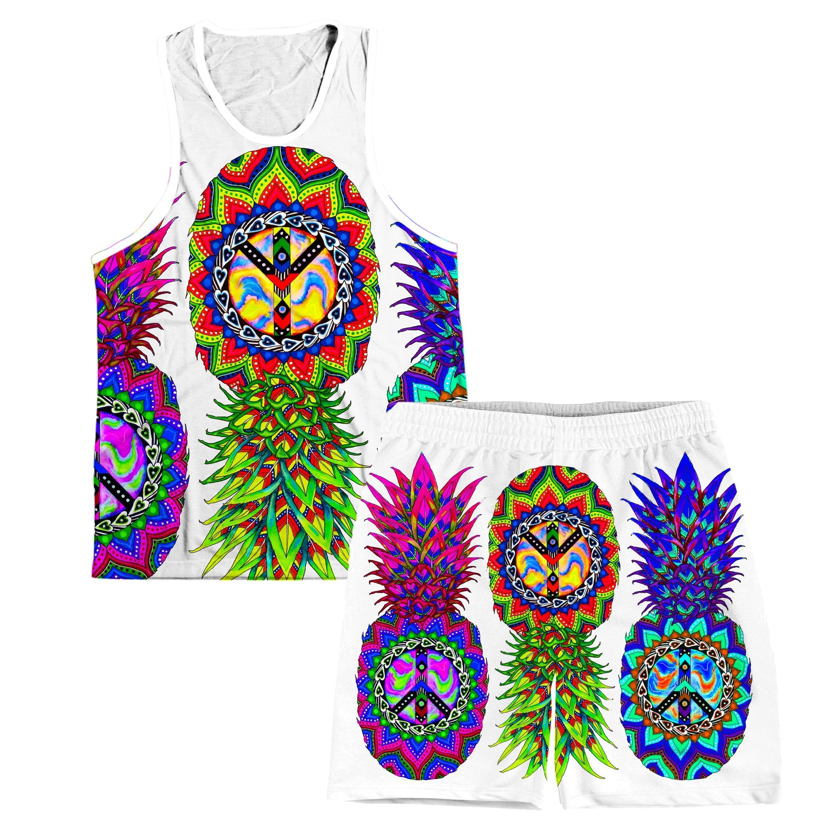 Ananas Trio Tank and Shorts Combo