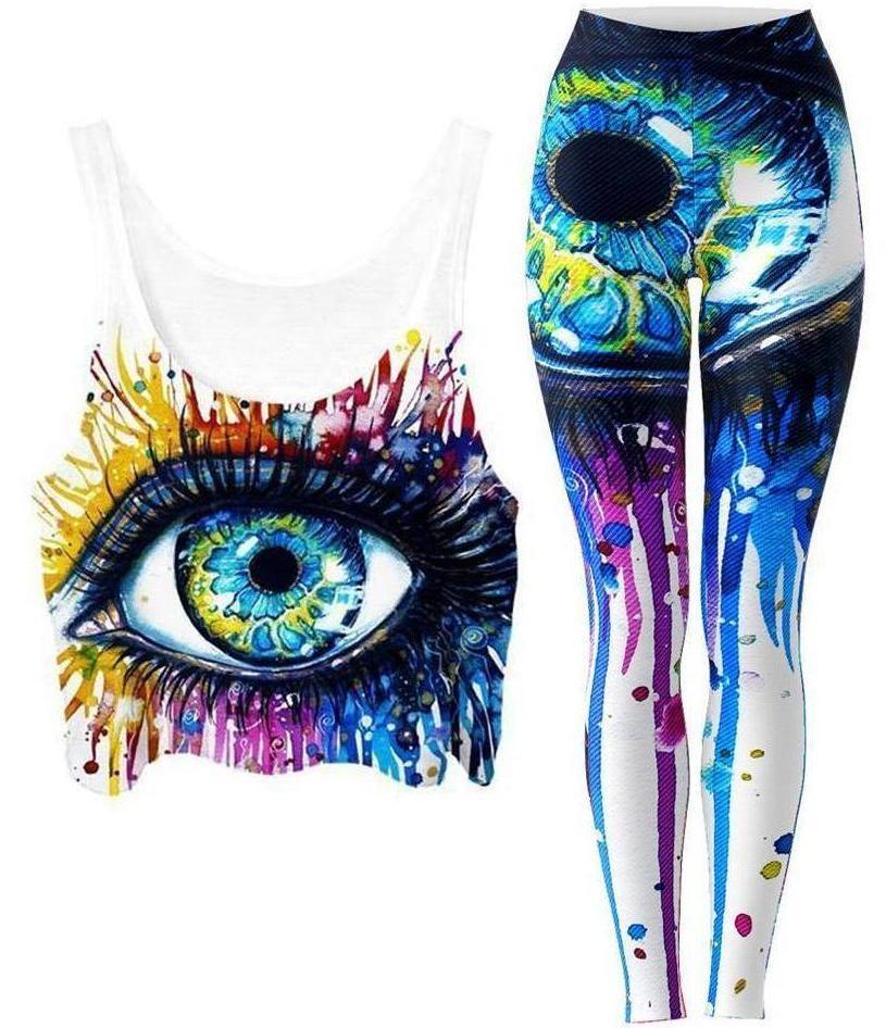 Eyecopi Kopie Crop Top and Leggings Combo