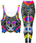 Suger Skull Crop Top and Leggings Combo