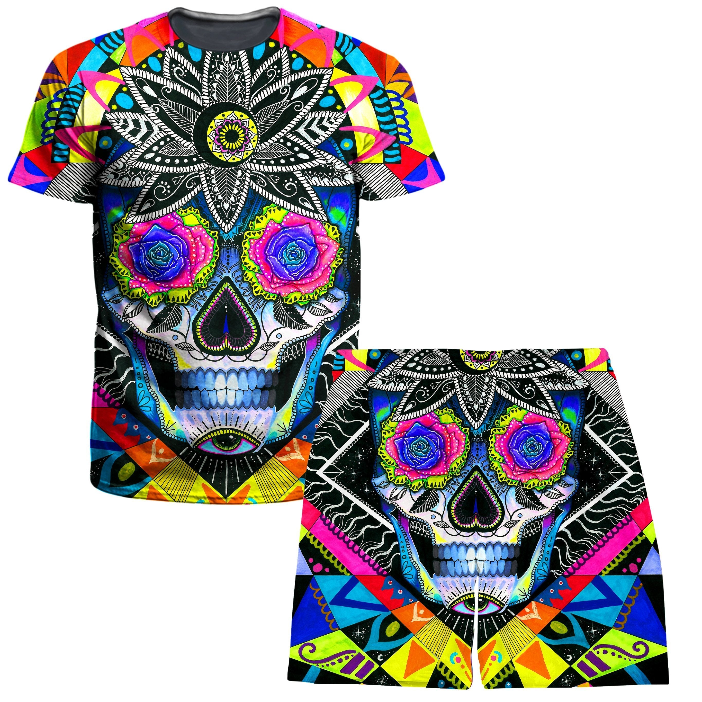 Suger Skull T-Shirt and Shorts Combo