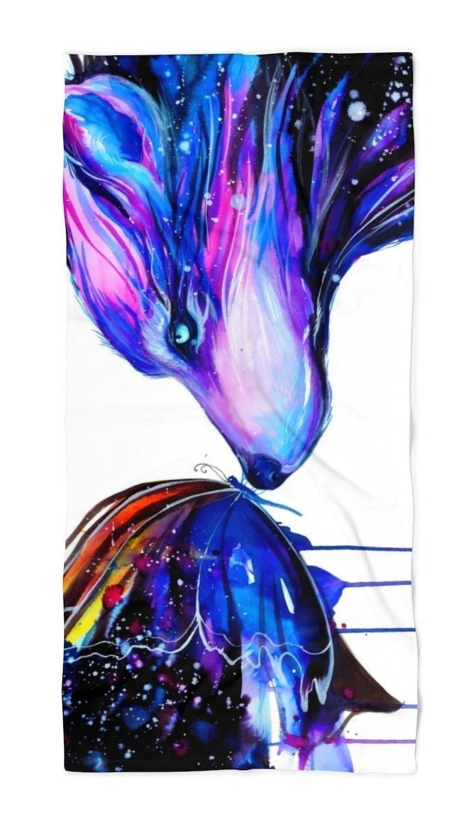 Two Galaxies Beach Throw