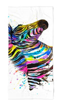 Zebra Bunt Beach Throw