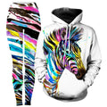 Zebra Bunt Hoodie and Leggings Combo