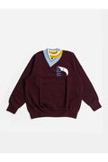 Kolor Cut Sew 07 Sweater — Burgundy
