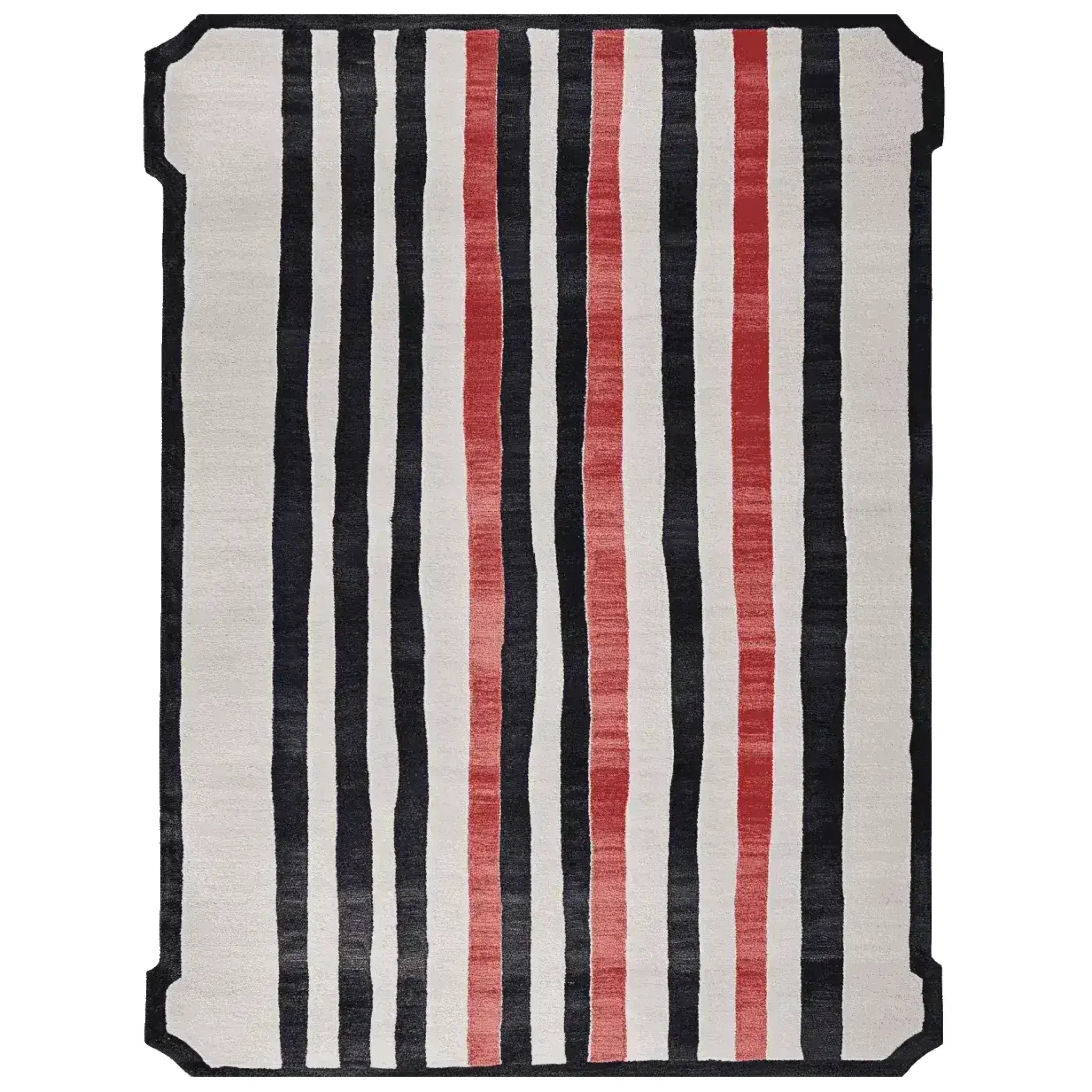 Sweep of Stripe Hand Tufted Rug