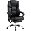 6 Point Massage Office Chair w/ Heat, Reclining Back &  Adjustable Height, Black
