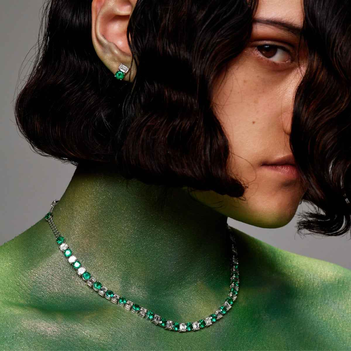 TATIANA Emerald and Diamond Necklace POA By ALINKA Fine Jewellery