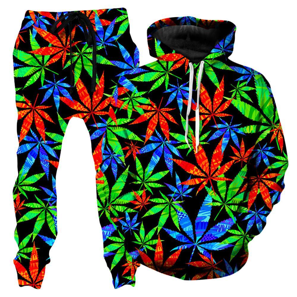 Weed Hoodie and Joggers Combo