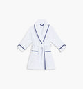 The Tiny Hotel Robe / White/Navy    By Hill House Home