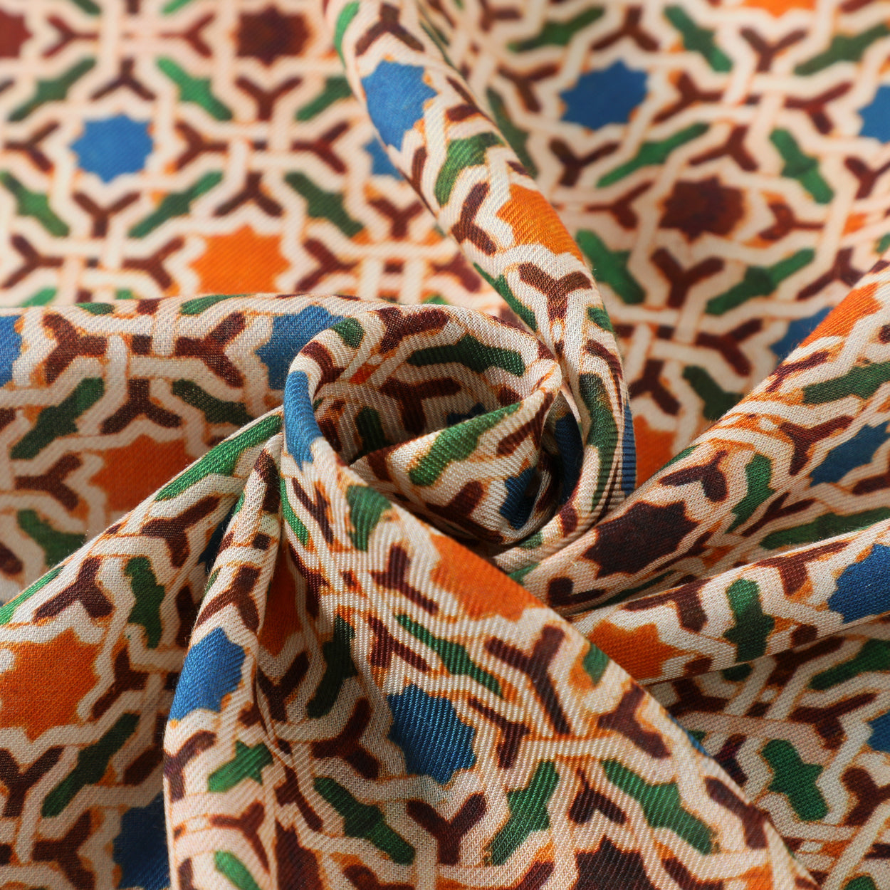 Alhambra Tiles Inspired Scarf Nazarí