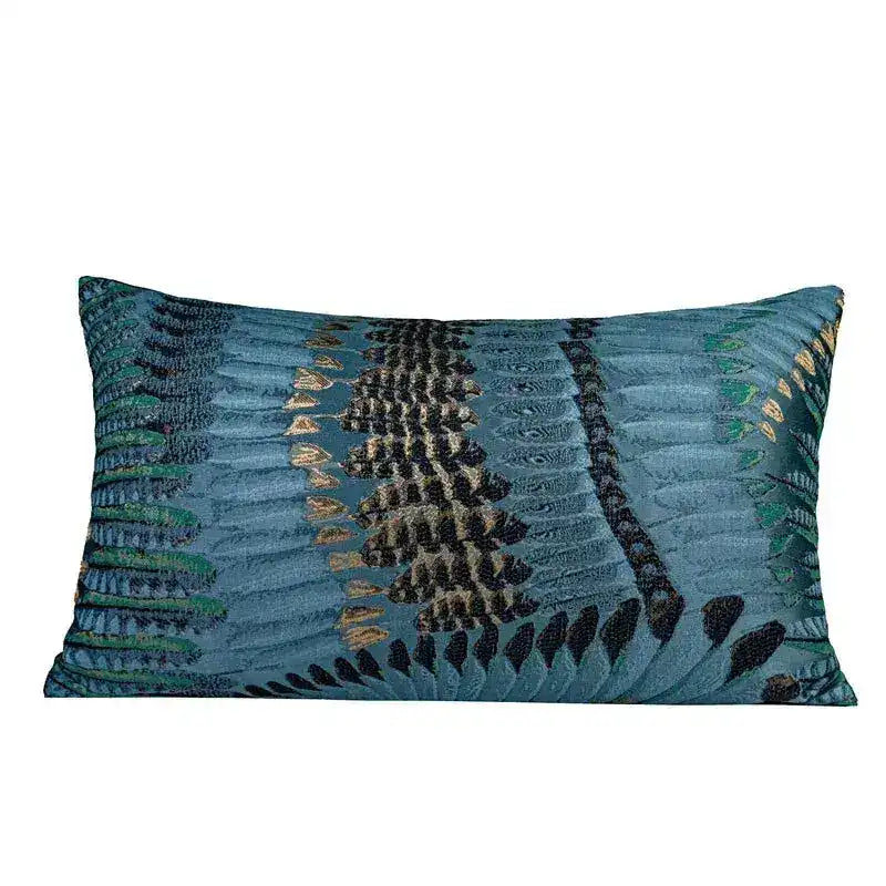 The Atlas Mountains Jacquard Throw Pillow Cover