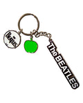 The Beatles - Llavero "Text Logo Drop T Drum & Apple Charms"