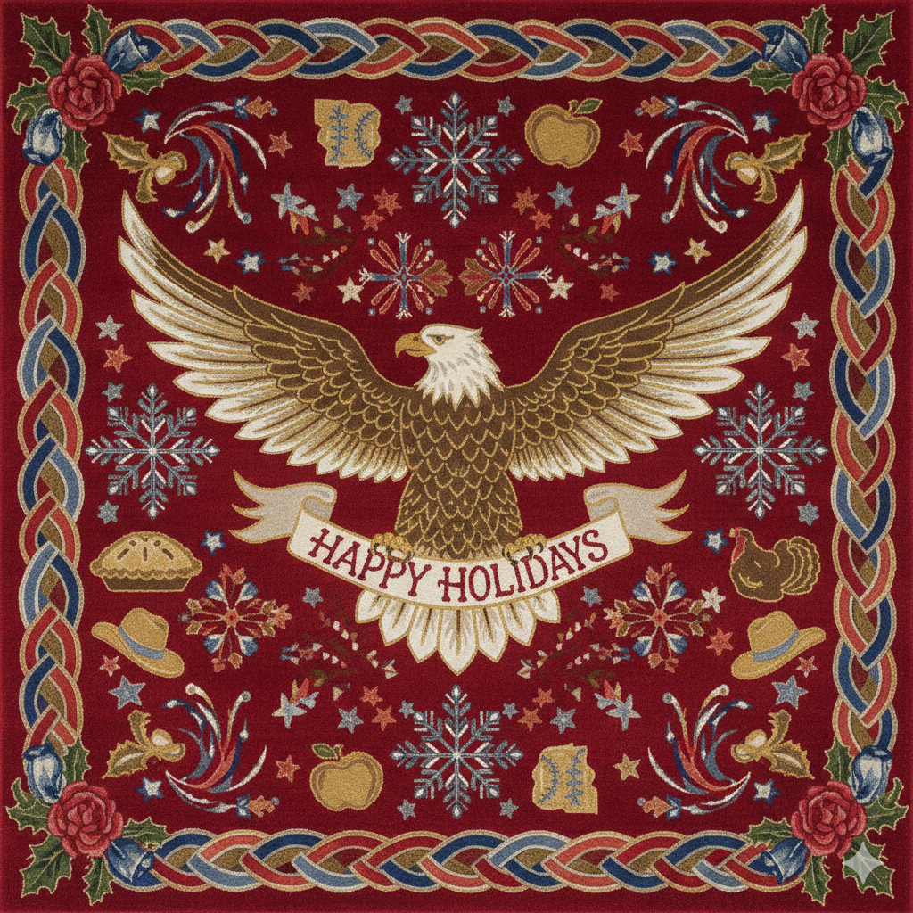 The Heritage Holiday Square Hand Tufted Wool Rug