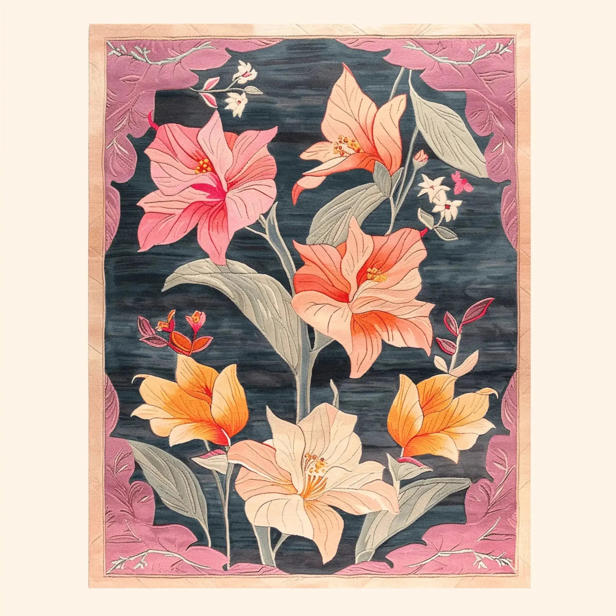 Petals Panorama Hand Tufted Rug