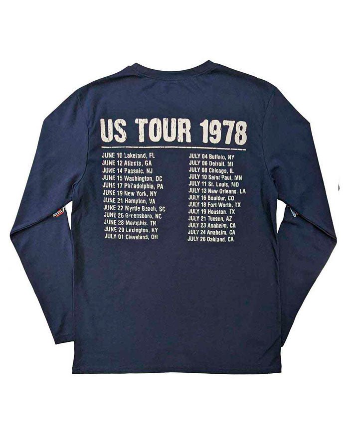 The Rolling Stones - Camiseta Manga Larga "US Tour '78" Unisex