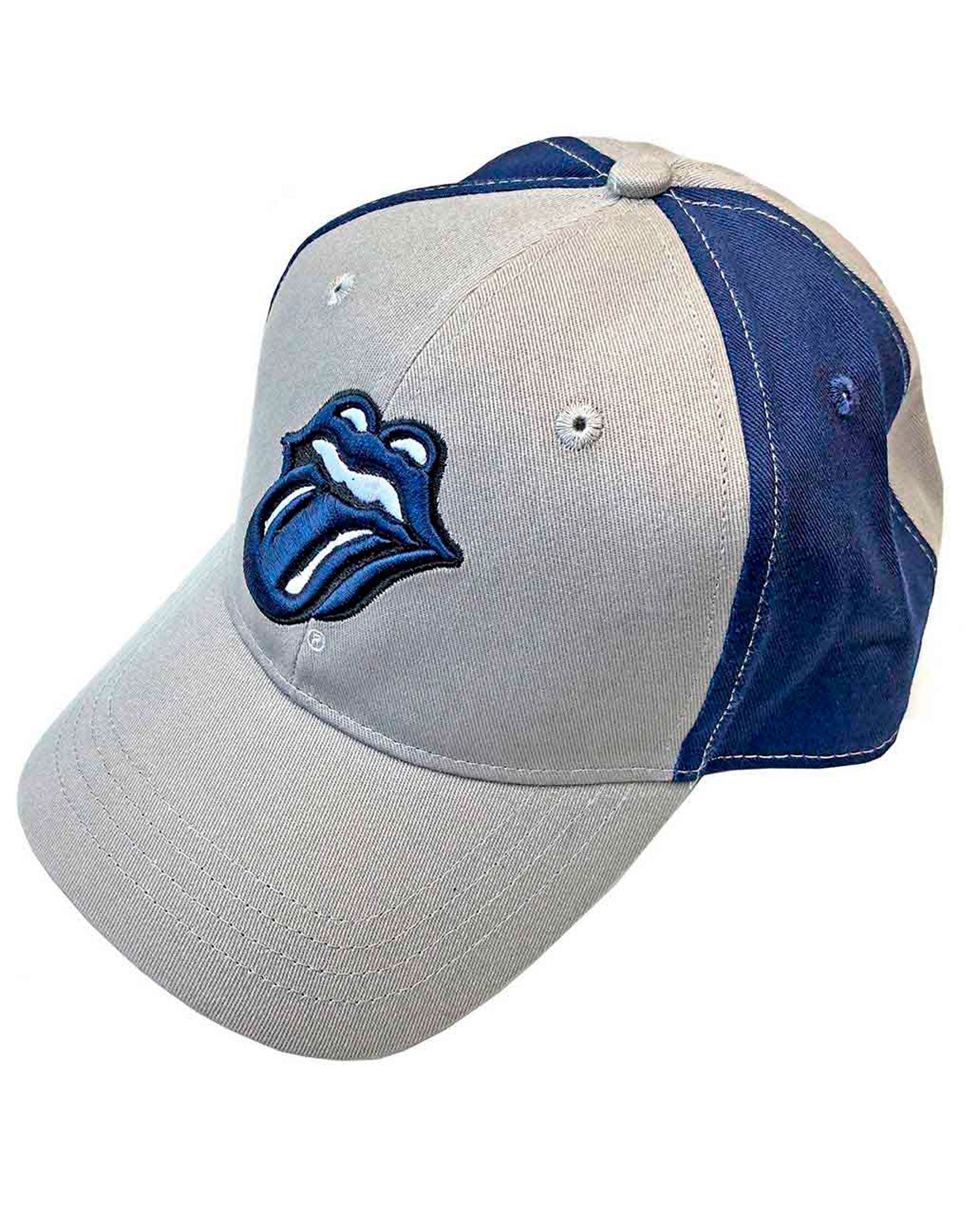 The Rolling Stones - Gorra "Navy Tongue" Duotono Gris Claro-Azul