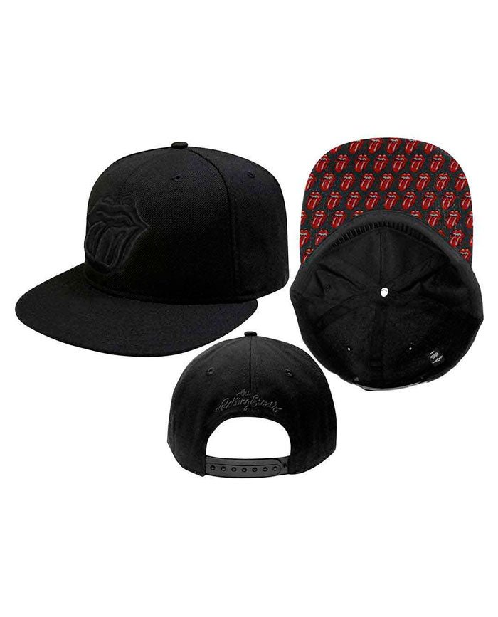 The Rolling Stones - Gorra Plana "Classic Tongue" Bordada