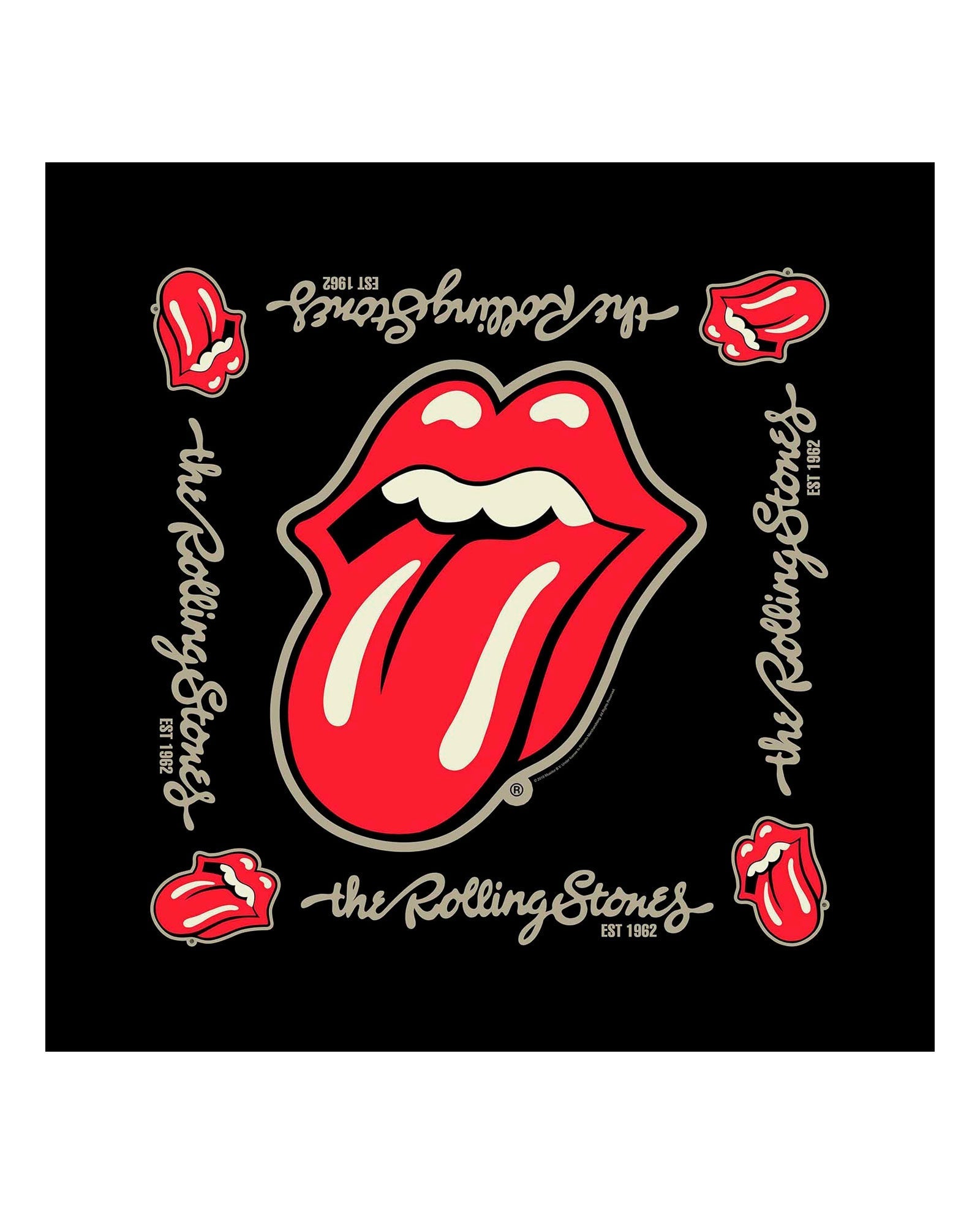 The Rolling Stones - Pañuelo "Established 1962" Unisex