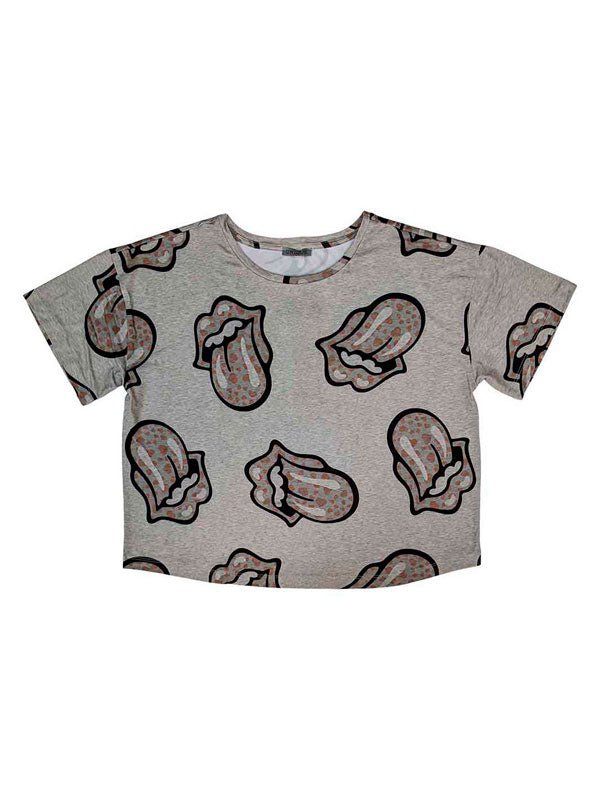 The Rolling Stones - Pijama "Heart Tongue" Mujer