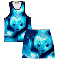 Cosmic Panda Men's Tank and Shorts Combo