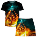 Golden T-Shirt and Shorts Combo