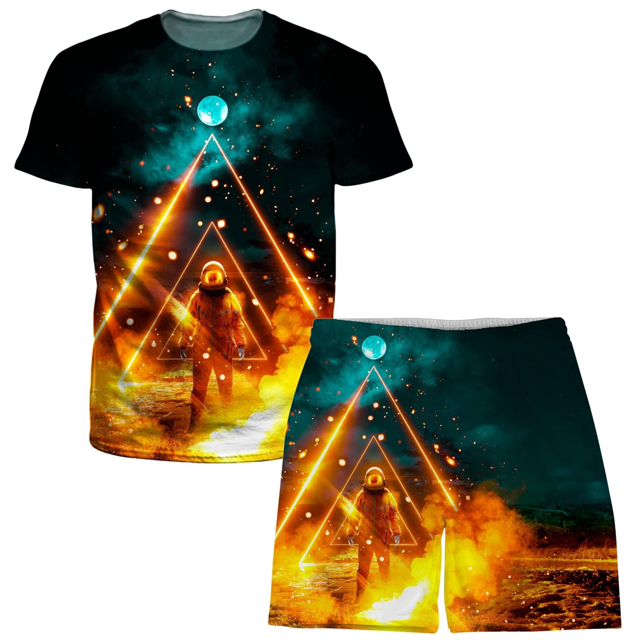 Golden T-Shirt and Shorts Combo