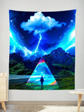 Rainbow Triangle Tapestry
