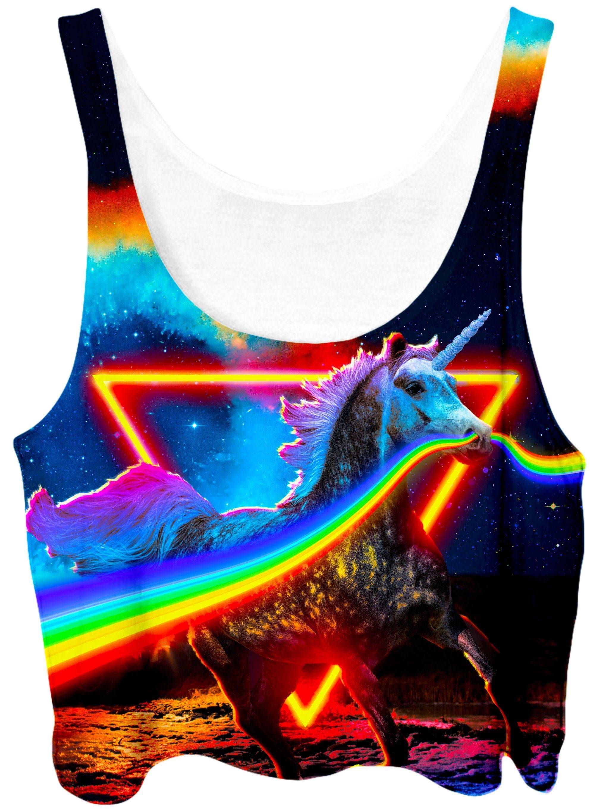 Rainbow Unicorn Crop Top