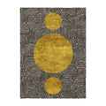 Three Golden Suns Maze Hand Tufted Wool Rug