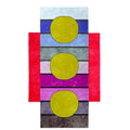 Three Suns and Rainbows Hand Tufted Wool Rug
