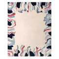 Tidal Flow Frame Hand Tufted Rug