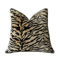 Tiger Pattern Velvet Decorative Throw Pillow Cover 20"