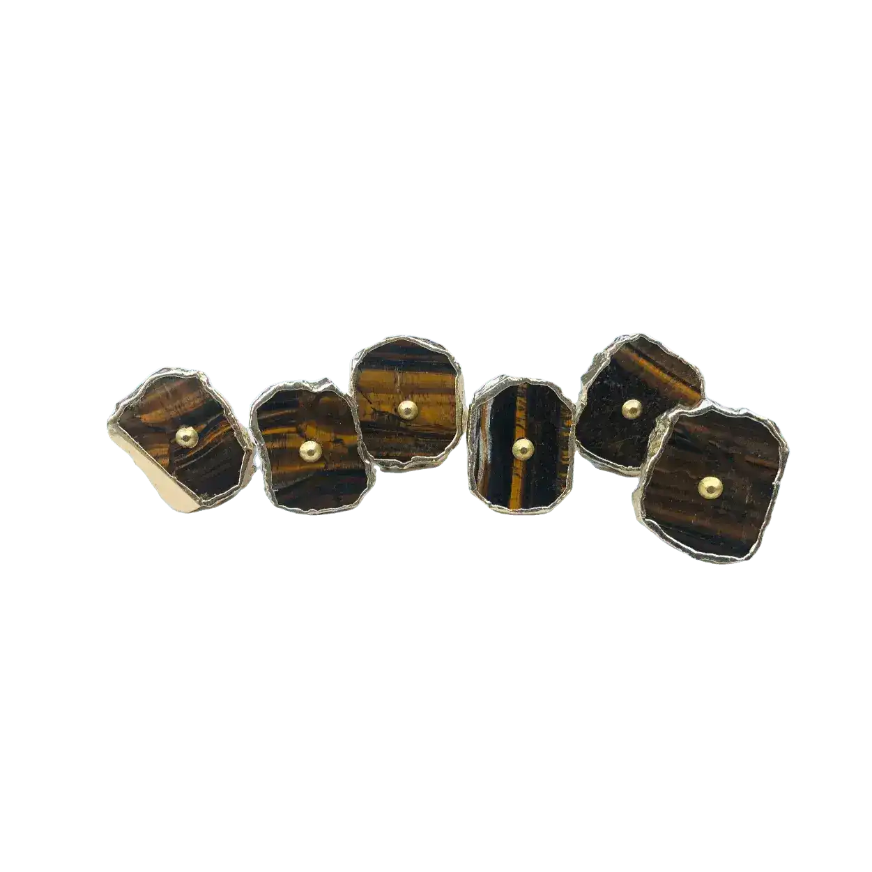 Tiger Quartz Cabinet Door Pull Handle - Set of 6