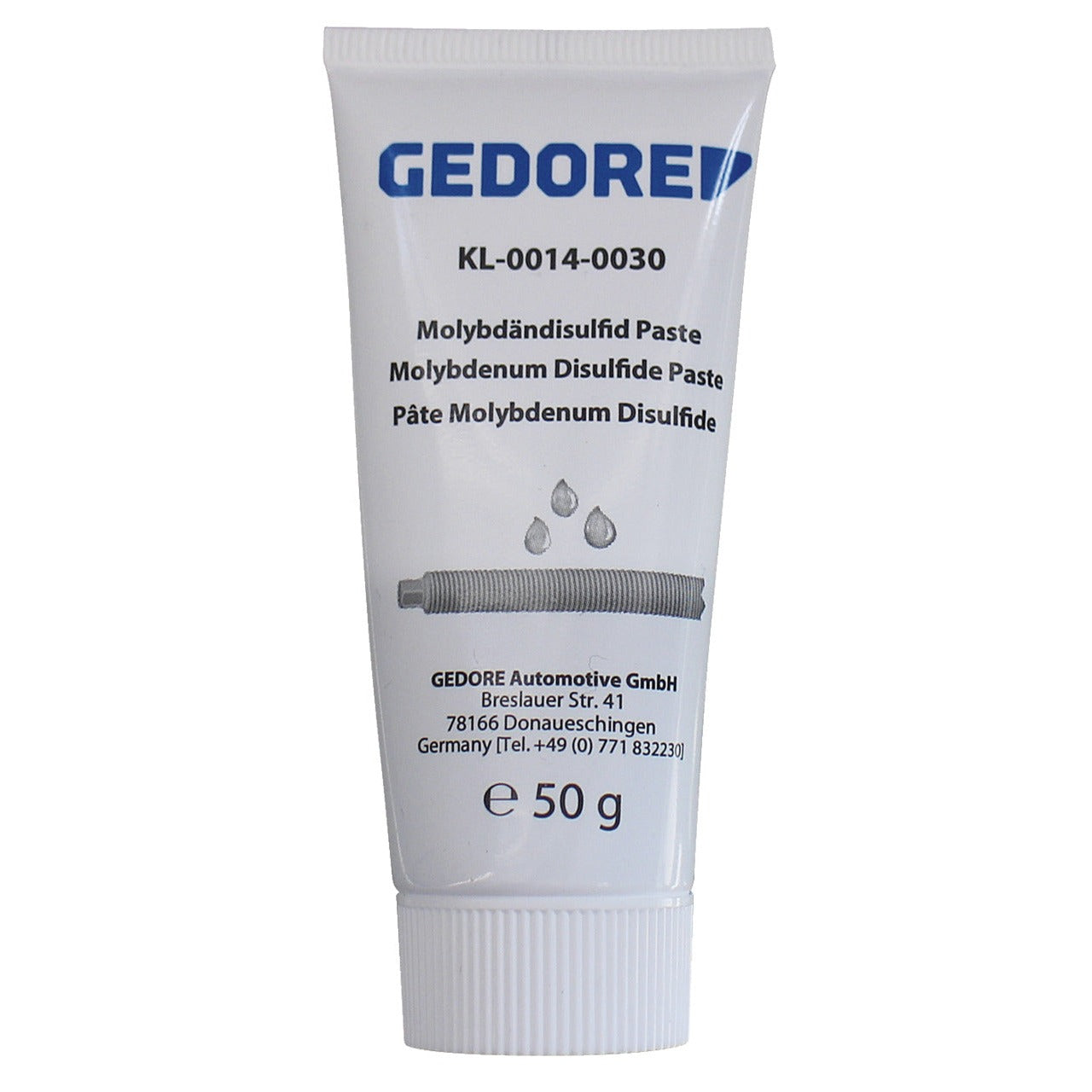 GEDORE Automotive KL-0014-0030 - Pasta de disulfuro de molibdeno 50g