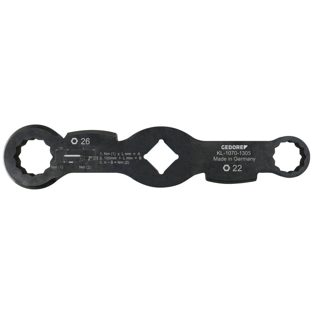 KL-1070-1305 - Llave de doble extremo, 22/26 mm (waf)