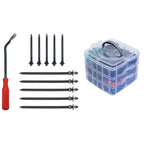 GEDORE Automotive R19002676 - Juego de clips de sujeción de 676 piezas con palanca de desmontaje