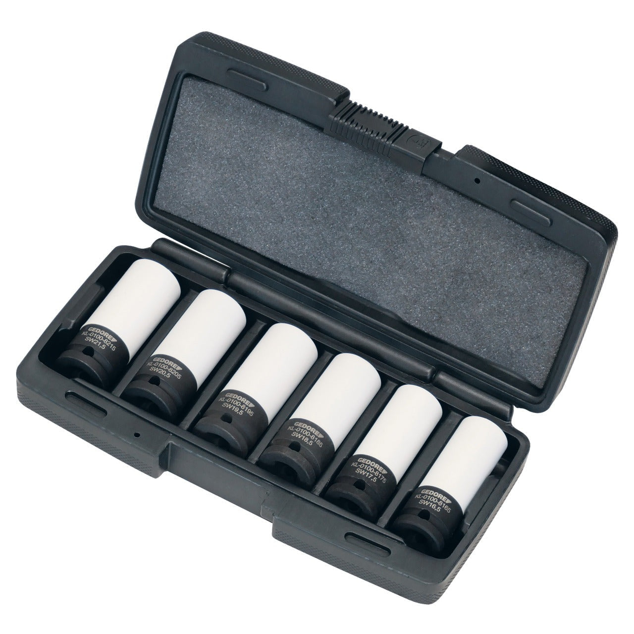 GEDORE Automotive KL-0100-81 K - Kit de destornillador eléctrico, medias tallas, 1/2", 6 piezas