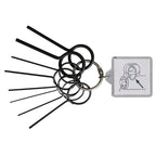 GEDORE Automotive KL-0180-30 B - Juego de pasadores de bloqueo 0,8 mm - 2,6 mm