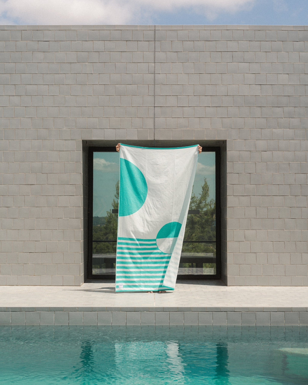 MAYERI - Thin organic cotton beach towel
