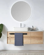 Toallero baño Torino – barra toallero sin taladro