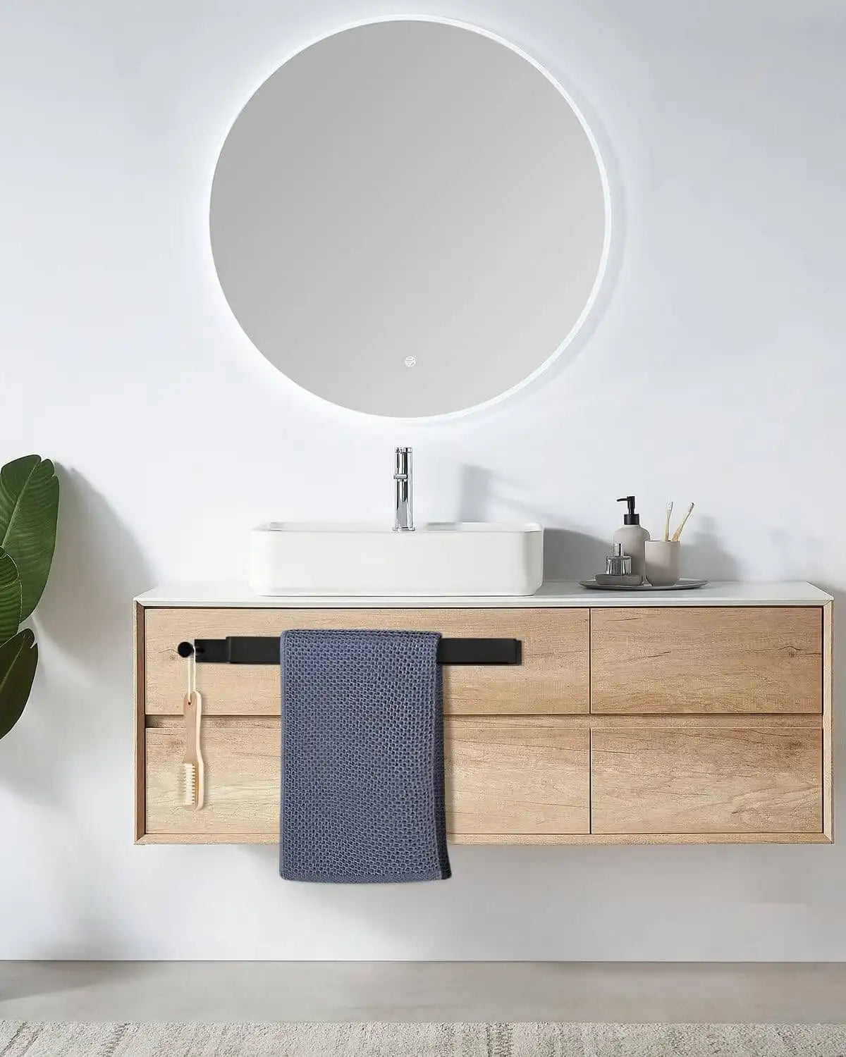 Toallero baño Torino – barra toallero sin taladro