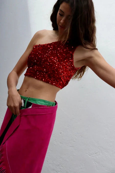 TOP BLING BLING | ROJO
